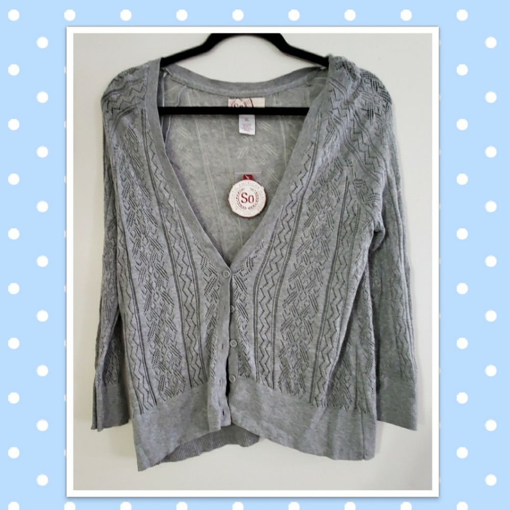 Authentic American (Khols) Pointelle Cardigan